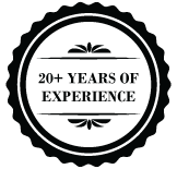 20+ YEARS OF EXPERIENCE